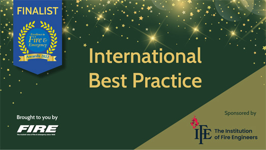 International Best Practive. Finalist Excellence in Fire & Emergency Awards 2022